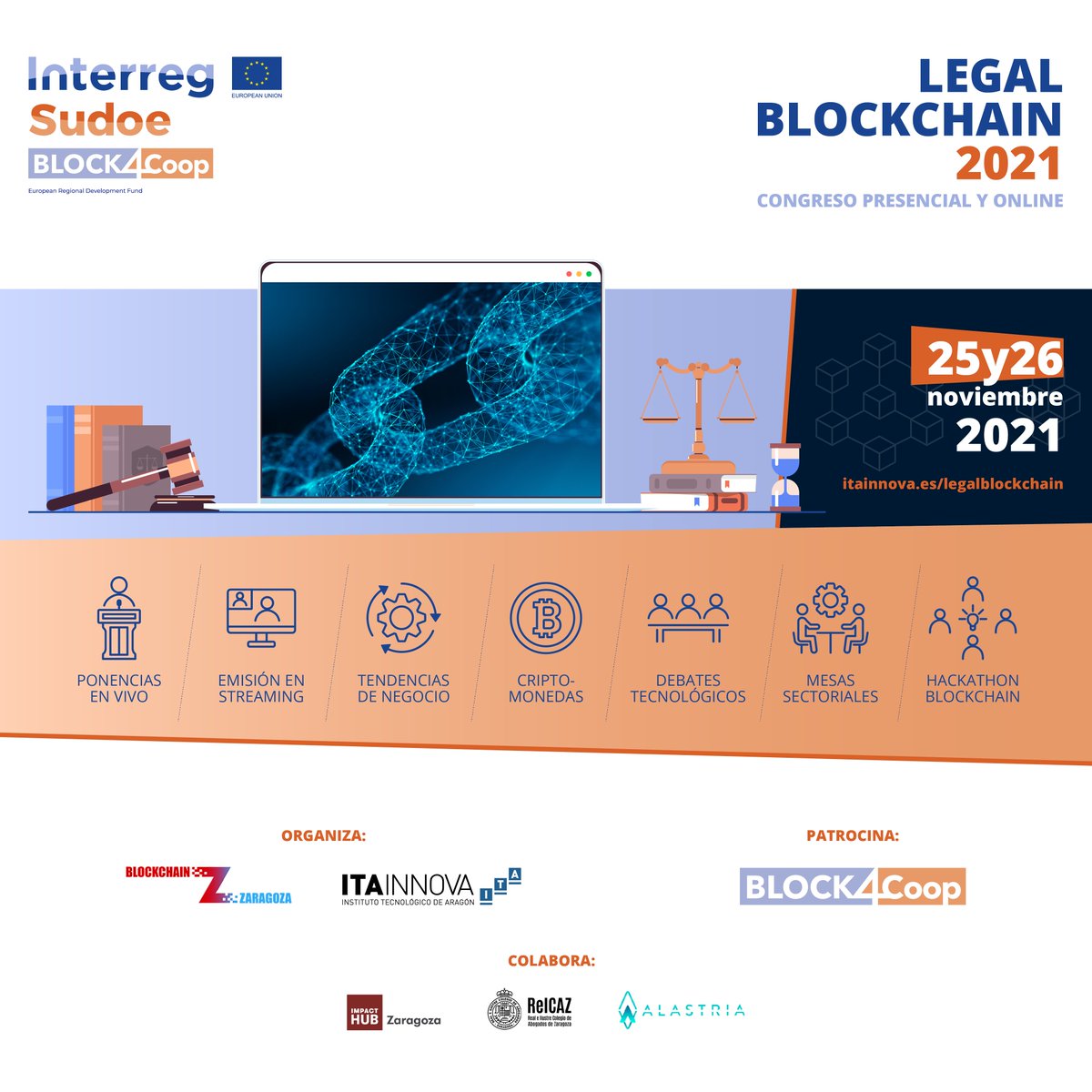 PacoLuisGRX's tweet photo. El 25 de noviembre estaré en #Zaragoza hablando de #DAOs en el #BlockchainLegal21
Y con la moderación de @MGG_2012, todo un lujo.
El evento es presencial y virtual, en abierto. Toda la info para inscribirse en https://t.co/bPG0IGgaM0
#Blockchain #Block4coop #DLTs https://t.co/H0UF2SRwnL
