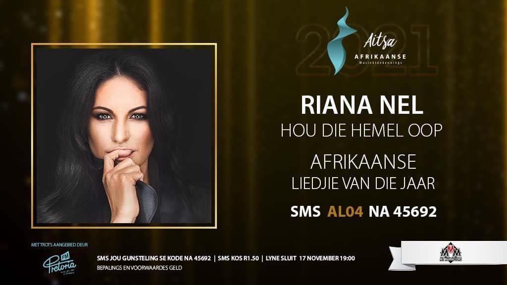 Dit sal vir my so baie beteken as julle vir my sou wou stem! 🙏🏼
HOU DIE HEMEL OOP vir afrikaanse lied van die jaar. 
Sms AL04 na 45692
Jy kan soveel keer stem soos jy wil.