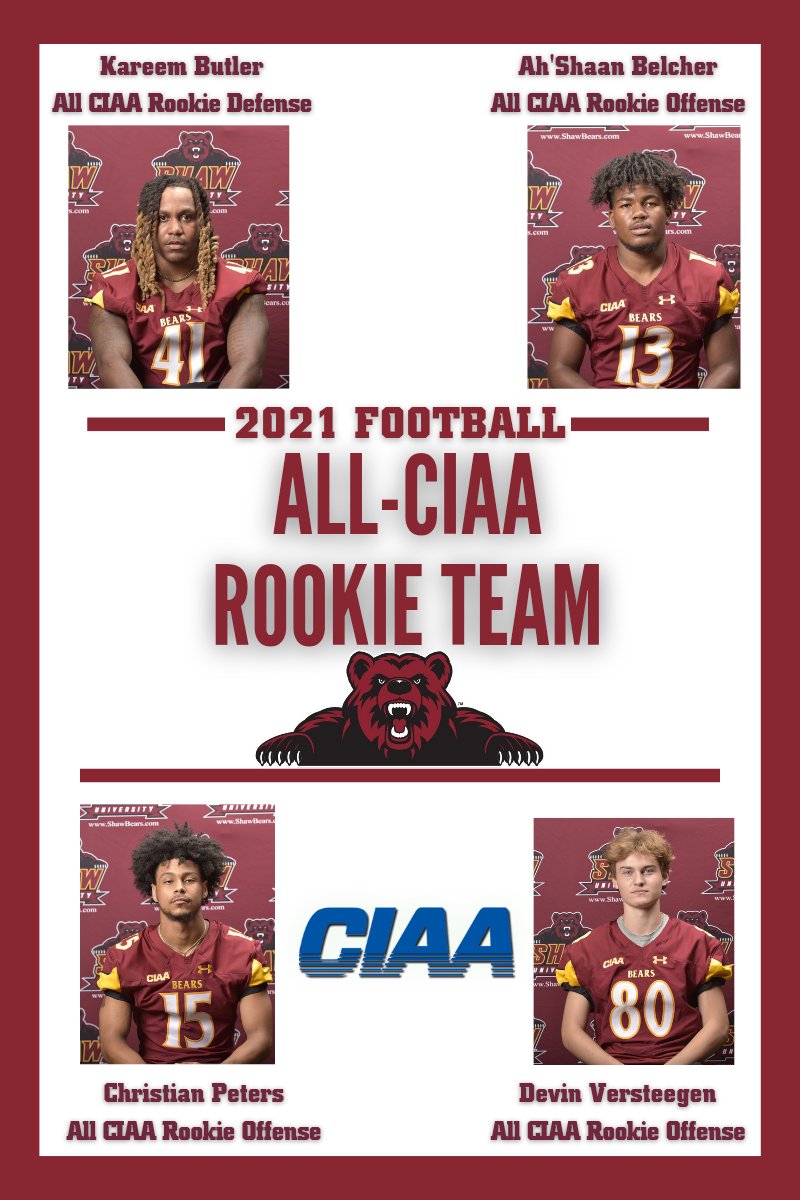Congratulations to all of our Bears on earning All-CIAA honors.