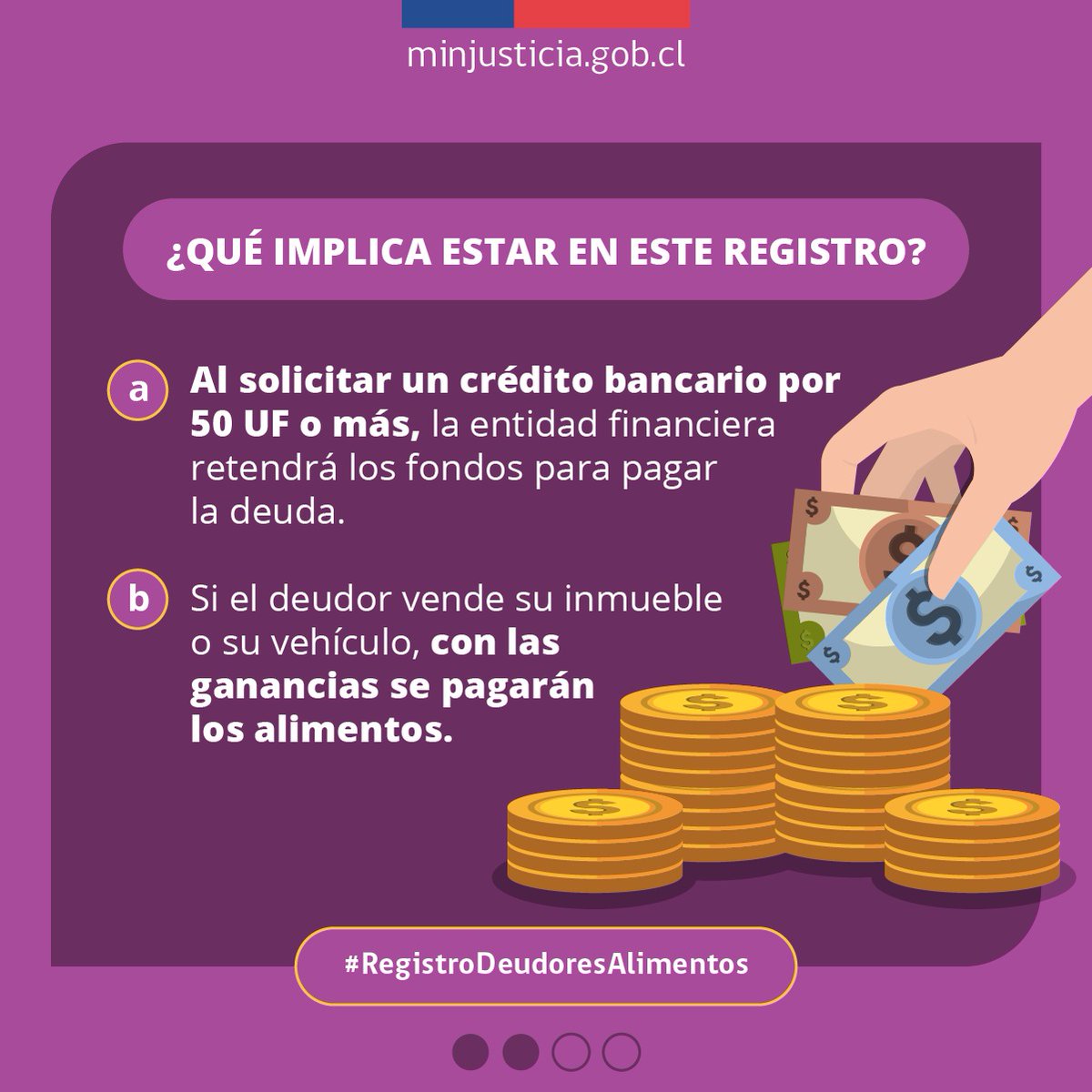 isabelpla's tweet photo. Buena noticia para miles de jefas de hogar la publicación de la Ley que crea el Registro de Deudores de Pensiones de Alimentos. Y mala noticia para los papitos corazón, que abandonan hasta en lo más básico a sus hijos. https://t.co/LfpC0IwlQm