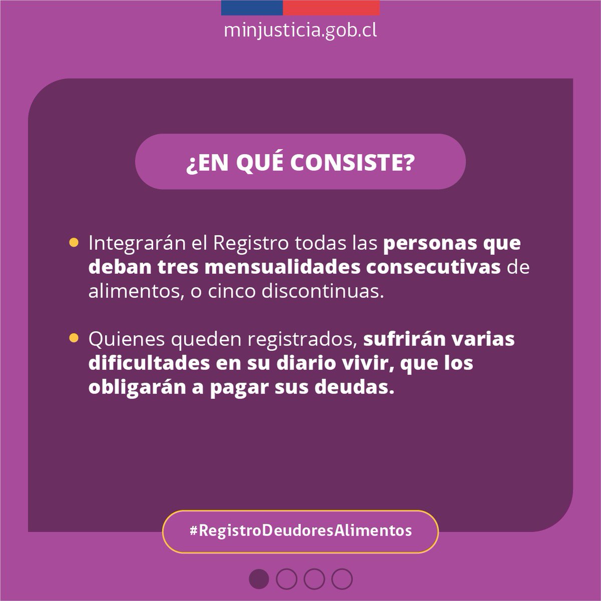 isabelpla's tweet photo. Buena noticia para miles de jefas de hogar la publicación de la Ley que crea el Registro de Deudores de Pensiones de Alimentos. Y mala noticia para los papitos corazón, que abandonan hasta en lo más básico a sus hijos. https://t.co/LfpC0IwlQm