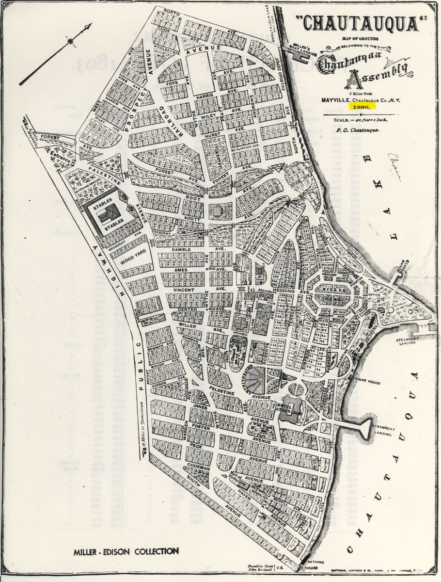 chqarchives's tweet photo. Map of Grounds Belonging to the Chautauqua Assembly (now @chq), 1886.

#MapMonday #CHQmaps https://t.co/OYLejmUYtF