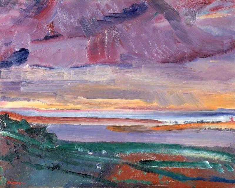 Sunset, the Bay, North Devon 1946 #DavidBomberg