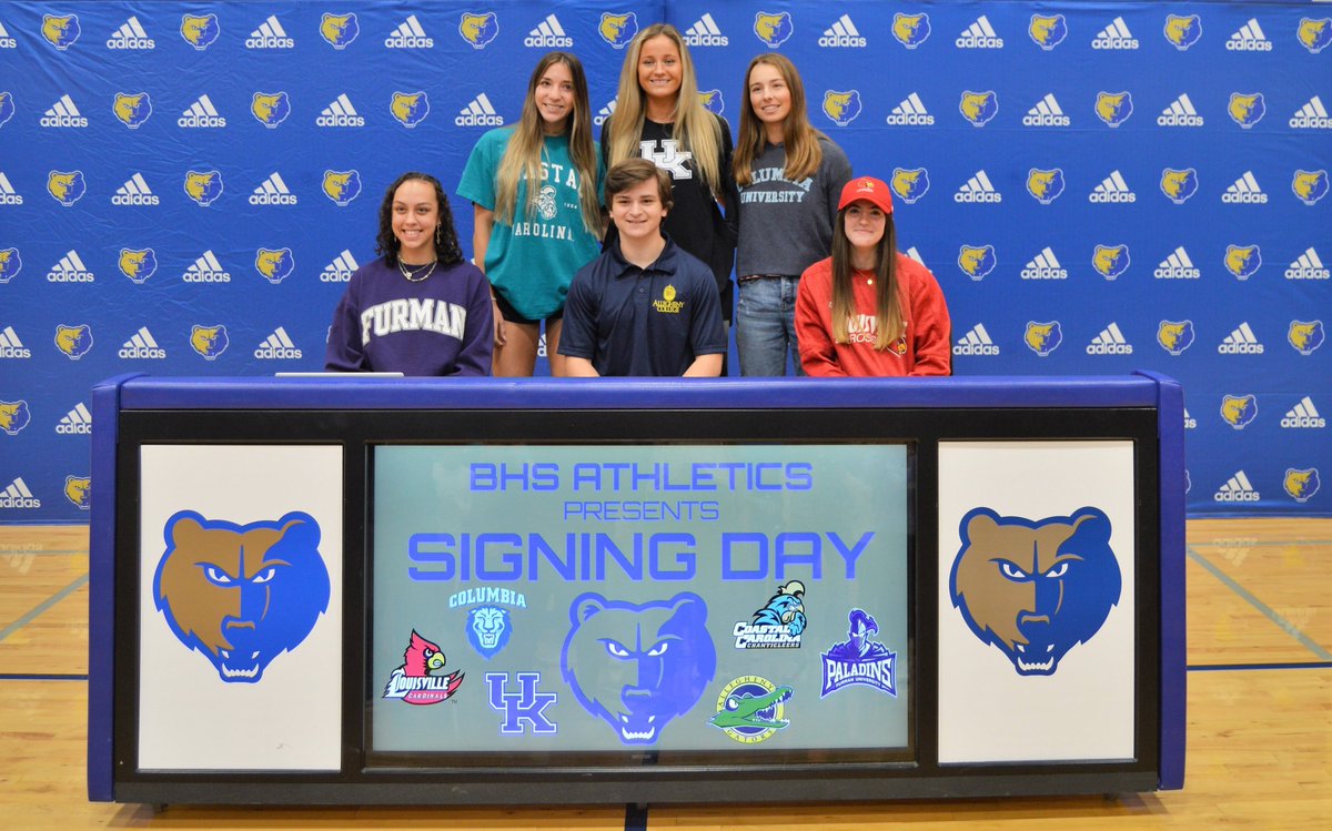 wcsBHSAD's tweet photo. So fun celebrating with these Bruins today! Best of luck to them going forward! #SigningDay2021 https://t.co/0h0bHvsTPl