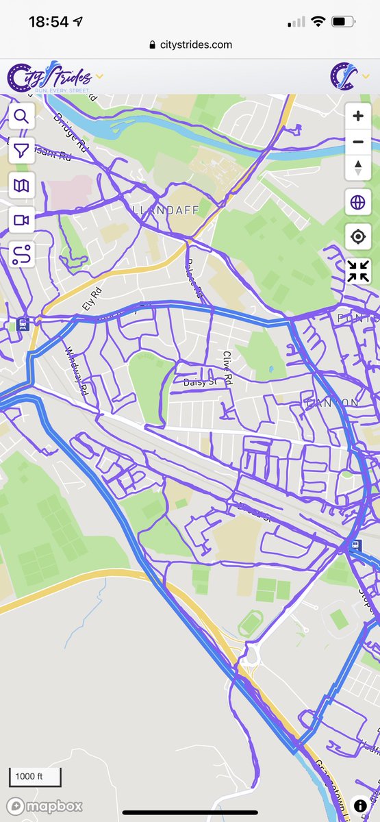 RevFrEdward's tweet image. Heatmapping @CityStrides on the old Ely Paper Mills site #heatmapping #runstreak