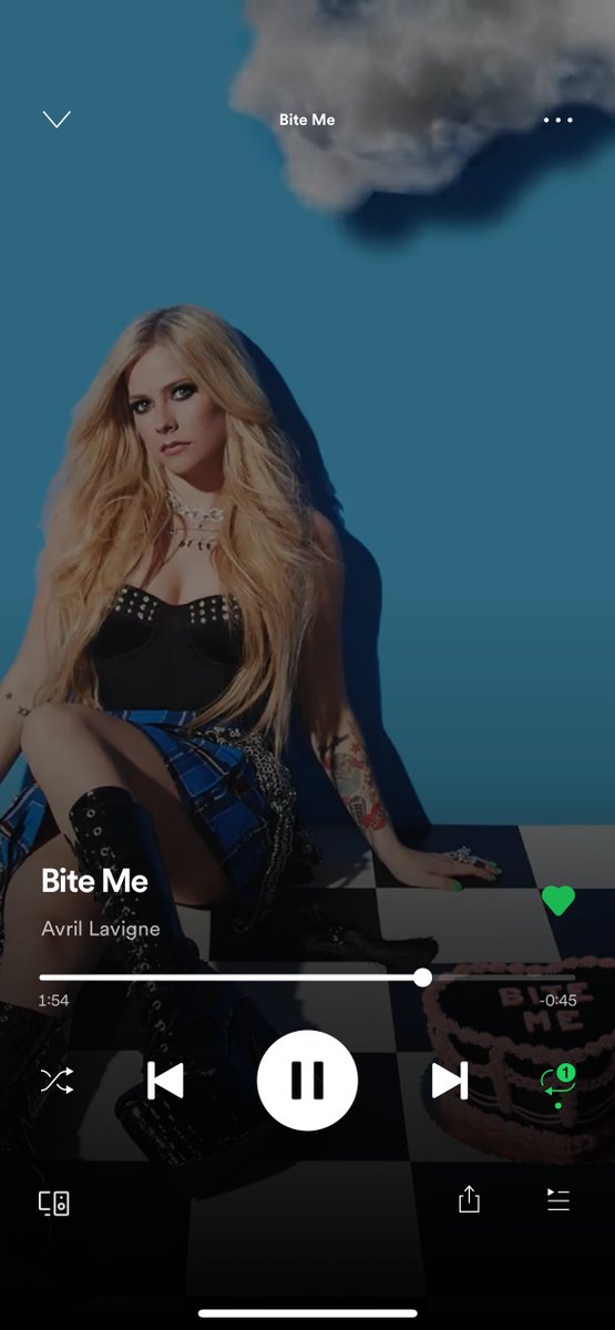 MTV's tweet photo. ON REPEAT: "Bite Me" by @AvrilLavigne 💖 https://t.co/2BgJZdH0f1