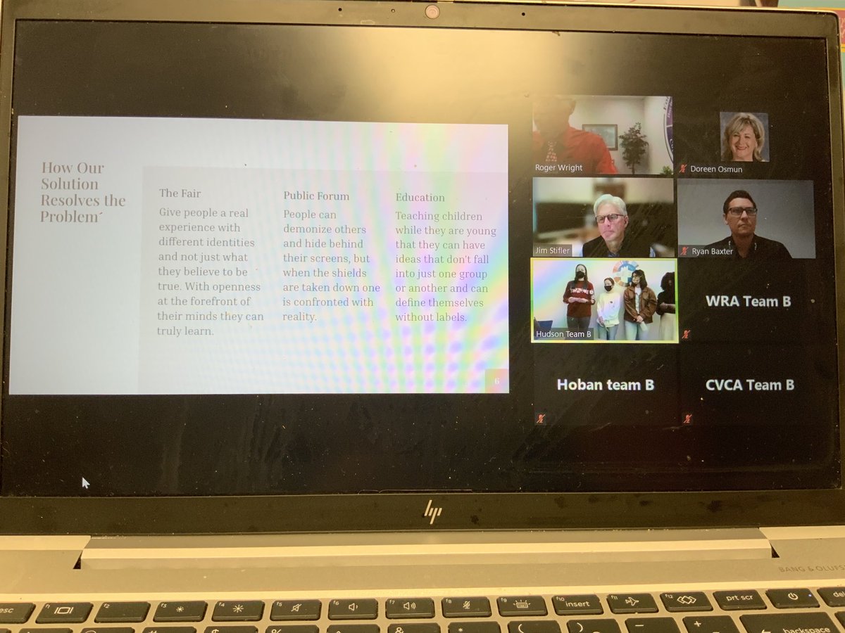 DOsmun's tweet photo. HHS students participate in the 4th Annual Hackathon to solve a community concern!  Students join other area high schools-WRA, CVCA, Barberton, and Archbishop Hoban HS! Great way for students to brainstorm, problem solving, and then creating viable solutions! https://t.co/nVBUV5hwwy