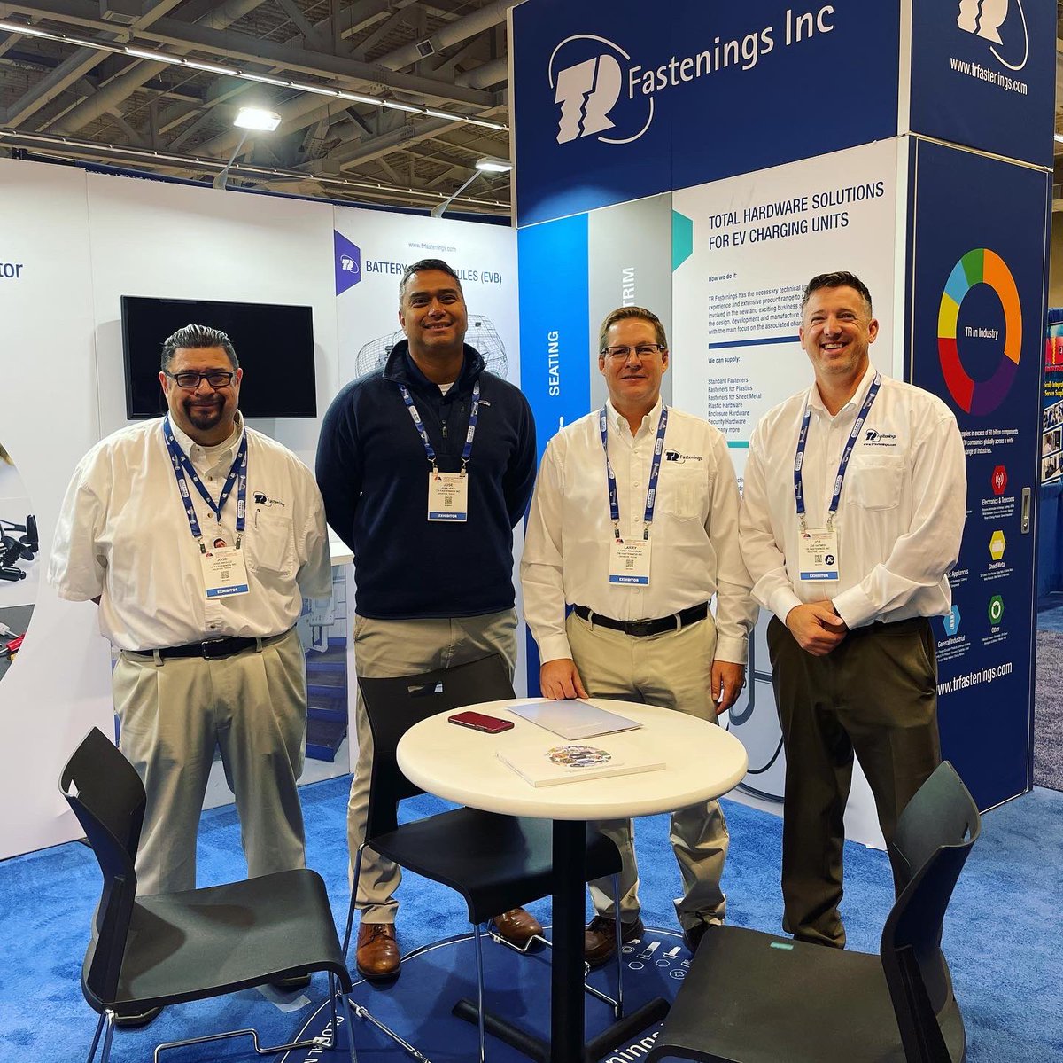 SouthWfastAssoc's tweet photo. Our AWESOME members representing at the #FastenerFairUSA #threeoffour https://t.co/j7LVibksF1