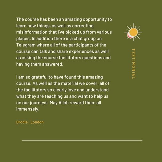 BeginningsUK's tweet photo. Firm Foundations: Free 10 week course tailored for new Muslims and people considering Islam.
#knowlege #islam #newtofaith #newtoislam #consideringislam #feedback #community #support https://t.co/r7kIoySKdR