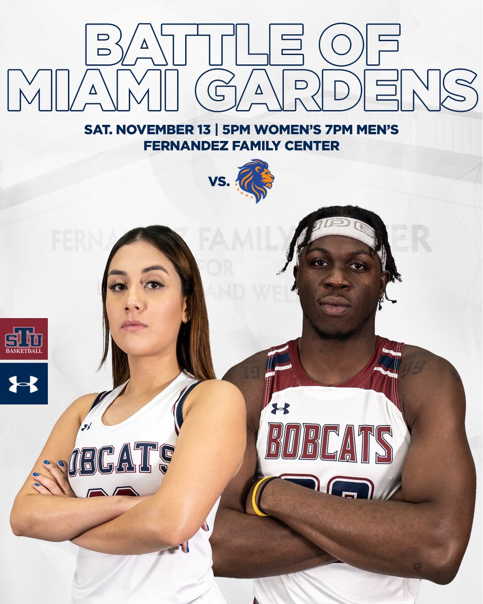 STU_Athletics's tweet photo. You won’t want to miss this one 😼

🎟 » https://t.co/iRdrMXS5zR

#STULimitless // #GoBobcats https://t.co/D0KEaOuqhs