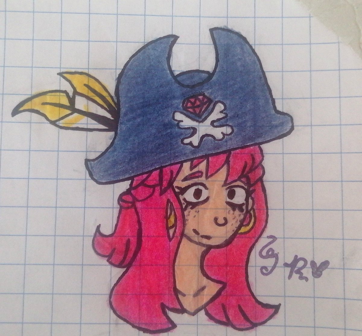 Gummy_G2V's tweet photo. Un consepto de la madre de penny (la llame esmeralda)
#BrawlStarsArt #BrawlArt #consepto #traditionalart #pirate #pennymom https://t.co/v2nfpDI5EW