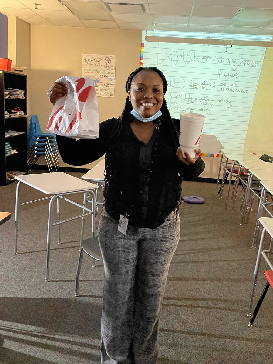 Congratulations to Ms.Hood <a href="/MsHoodMath/">Ms. Hood, M. Ed</a>.  She was our October Patio Pass Lunch winner!  Thank you for supporting our PBIS <a href="/HumbleISD_WMS/">Woodcreek Middle</a>. Who will it be next month? #BeEliteWMS #PBIS