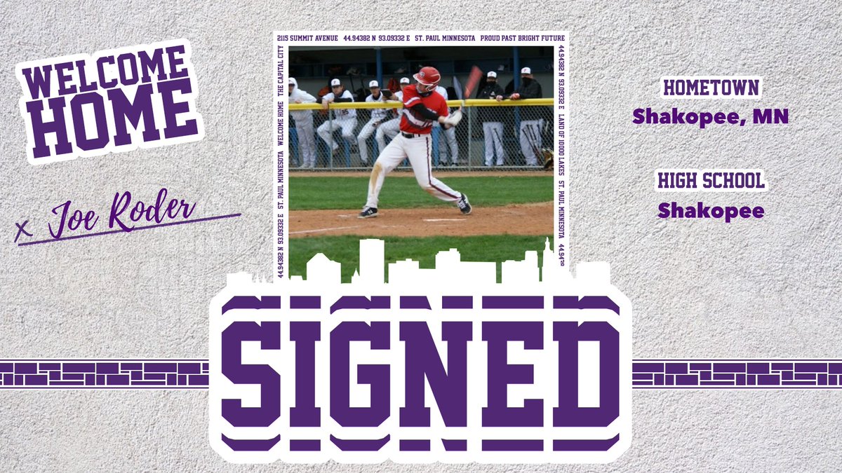Our first 22' on the board is <a href="/roder_joe/">Joe Roder</a> a 1B/OF from Shakopee HS. Joe is natural hitter that finds a lot of barrels.  He also comes from a strong UST background, both his parent were UST athletes! #ROLLTOMS #NSD22