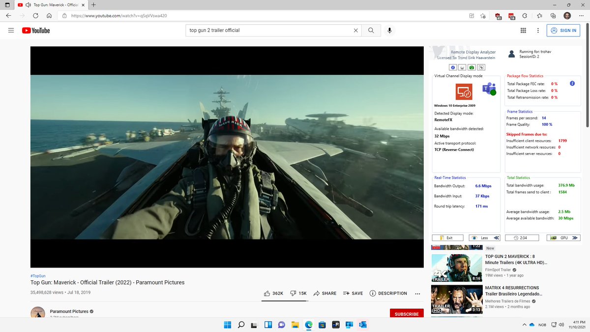 xenappblog's tweet image. I didn&apos;t expect much, but the user experience is really amazing. #cloudpc #windows11 #topgun2 @rdanalyzer