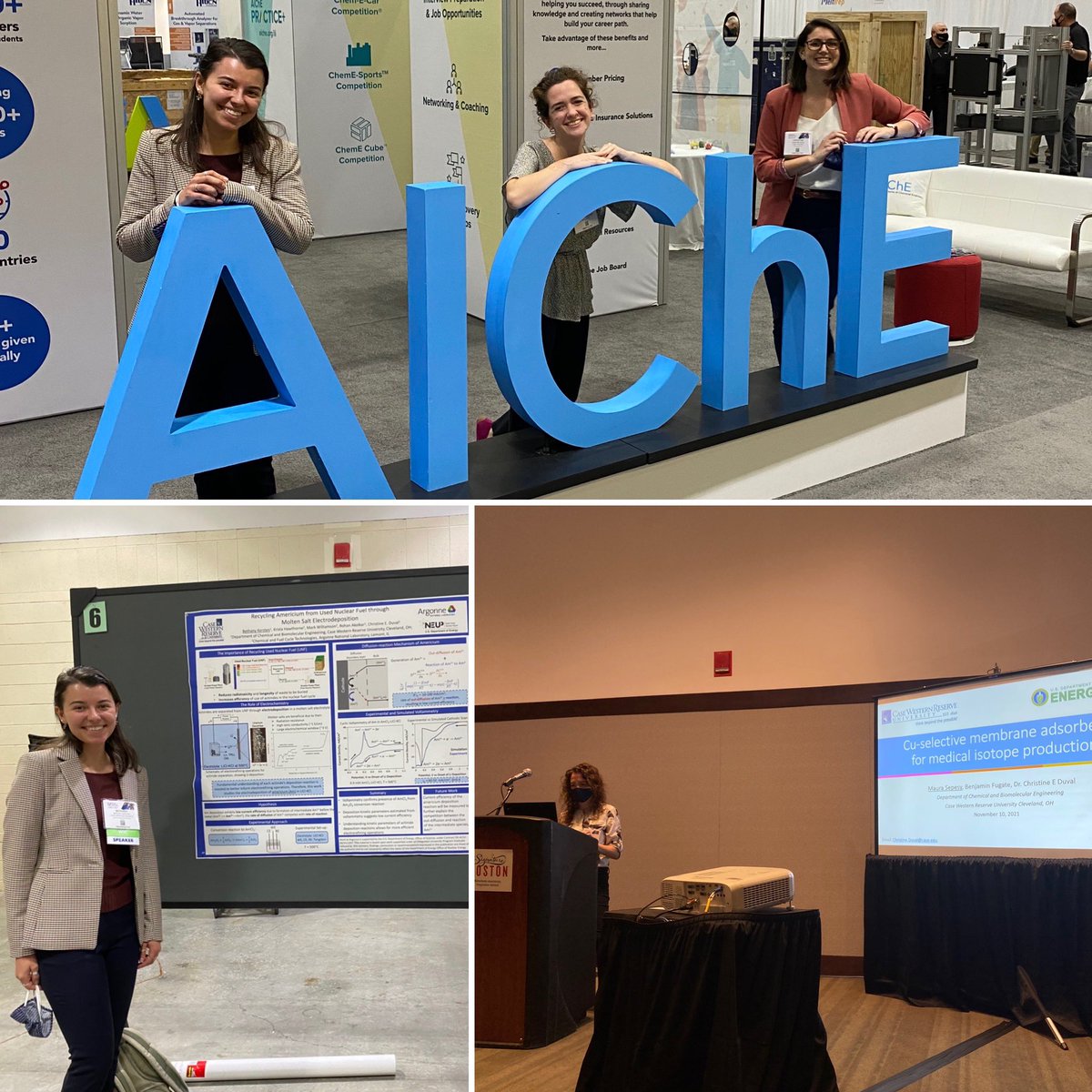 Duval_Lab's tweet photo. And that’s a wrap for @Duval_Lab at #AICHE2021. Very proud of @BethanyKersten and @maur_or_less for presenting at their first in person #AIChEAnnual 🤓 https://t.co/O3Bw9u8MkO