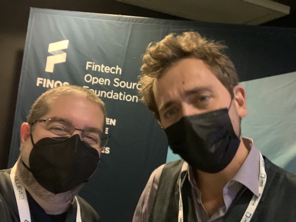 Excited to be at #OSSFNYC in person chatting with my long time friend and champion of open source @mindthegabz. #OSfinserv @FINOSFoundation @linuxfoundation