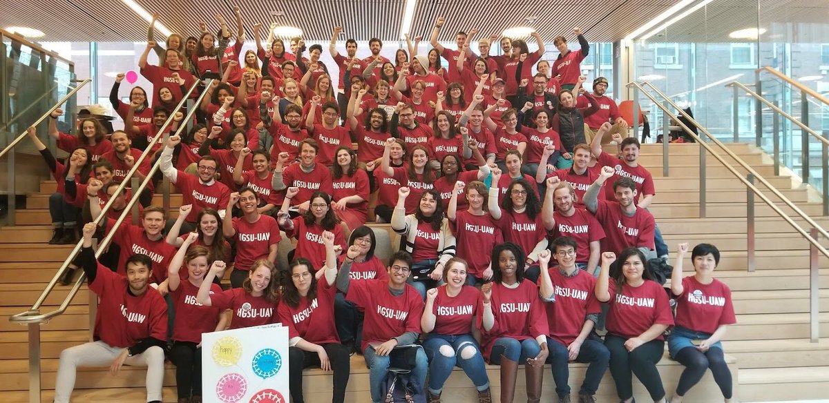 Wear your HGSU Red and join us at our Work-In Tomorrow, November 11th @ the Smith Campus Center from 11-2! Bring your work or just come hang out. Members of our bargaining committee will also be there to talk with you about how negotiations are going. We’ll have swag available!