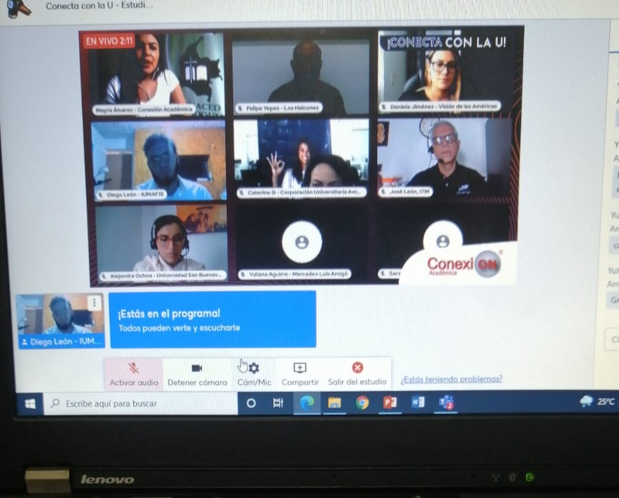 iumafis's tweet photo. En este momento @iumafis orientando en su elección profesional a los bachilleres 2021, del área metropolitana y a sus acudientes, en la feria universitaria virtual de Conexión Académica. https://t.co/XVyybgZPLw