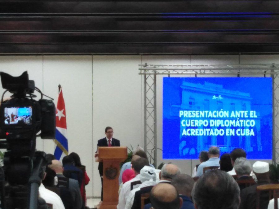 feria_pla's tweet photo. #CubaVive @BrunoRguezP informó que desde el 22/9 se han producido 29 declaraciones de USA  para  instigar acciones de desestabilización en #Cuba  y les recordo que no se permitiran acciones de un gobierno extranjero en nuestro territorio, tratando de desestabilizar el país. https://t.co/Dmv3yNTzgE