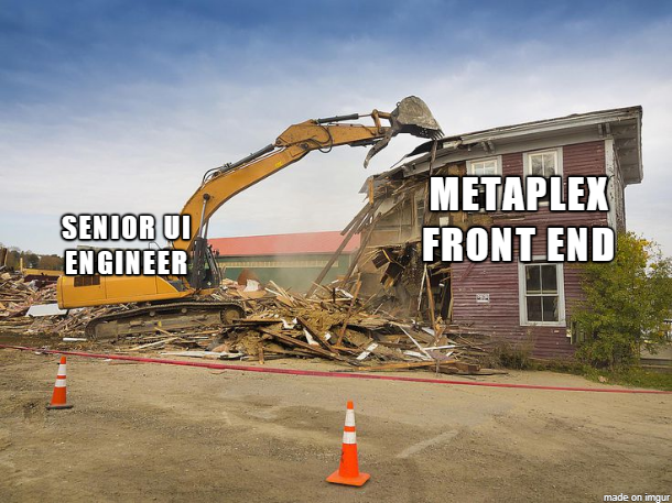 MemeOperator1's tweet photo. @aaronheckmann @metaplex gonna need the senior engineer to redo the entire front end, its scuffed af tbh. its not even usable. https://t.co/qRmtp0bTBG