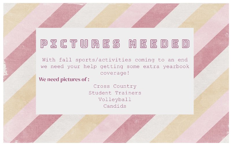 _mfhsyearbook_'s tweet photo. Want to be featured in the yearbook? Send us your pictures!! We can’t always capture every moment, so we need your help!! Best way to get them to us is through DM! https://t.co/ldVxG8BZCR