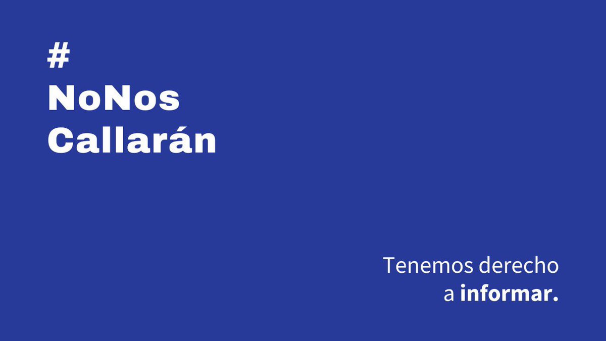 ElSancarlistaU's tweet photo. #NoNosCallarán https://t.co/B0weiUGpoM