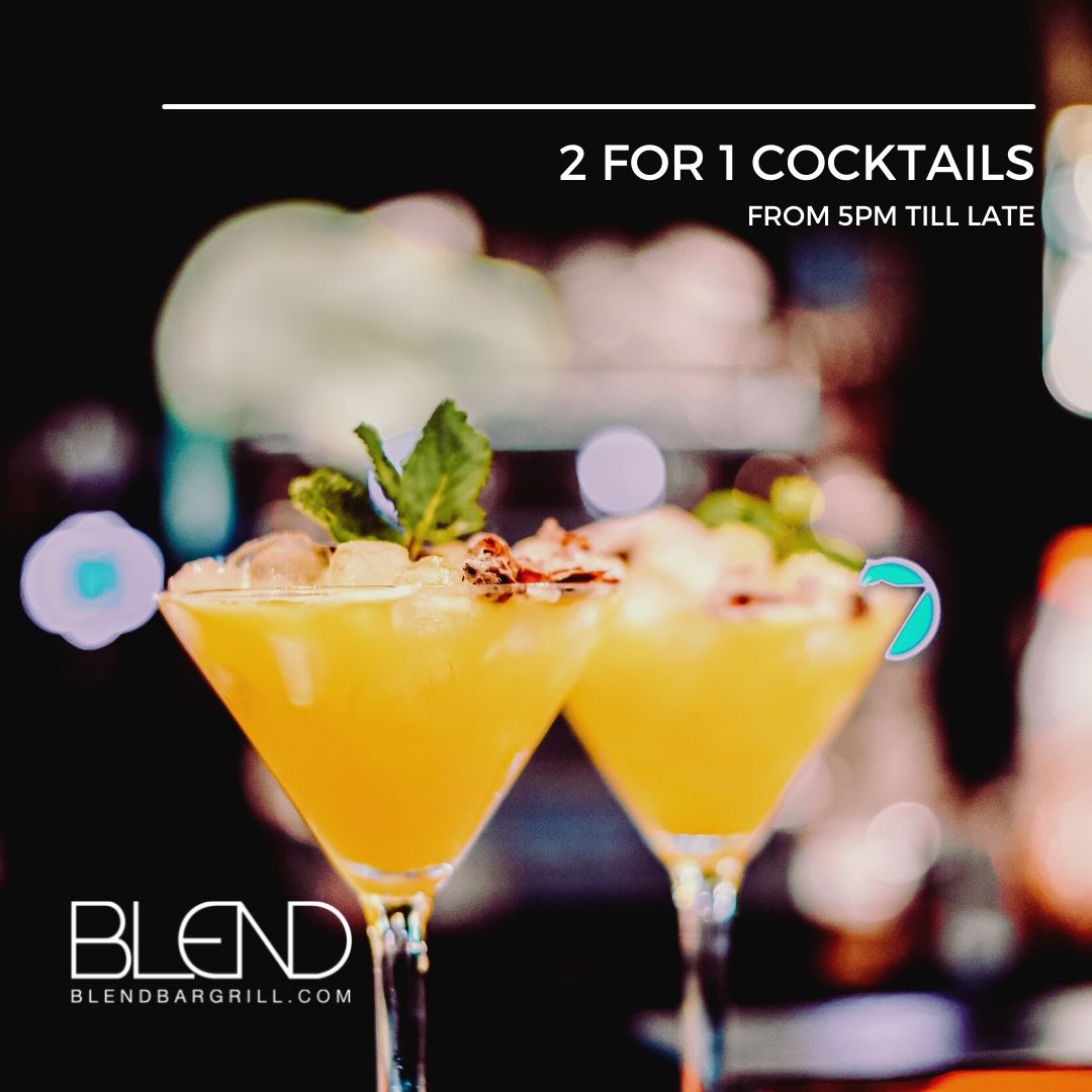 Treat yourself and your friends to a fun night out and enjoy 2 for 1 cocktails at BLEND. You deserve it. ✨

Visit our website to book a table or call us at 0208 298 0284