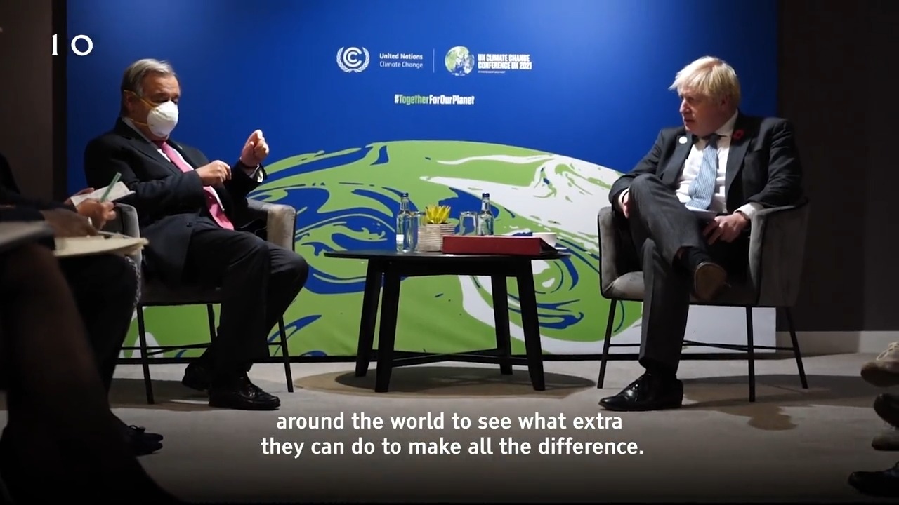 Boris Johnson on Twitter "Today I spoke to teams at COP26 to see what