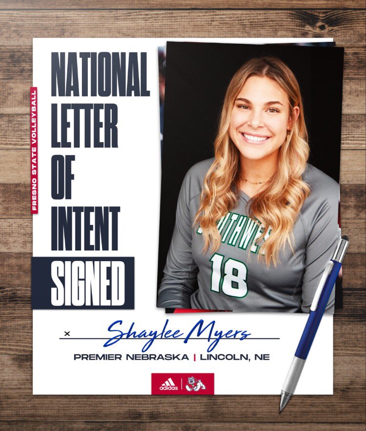 FresnoStateVB's tweet photo. Signed‼️ ✍️

Welcome to the Bulldog family, Shay!

NE ▶️ CA

#GoDogs | #PrideOfTheValley https://t.co/NClzM8y0EH