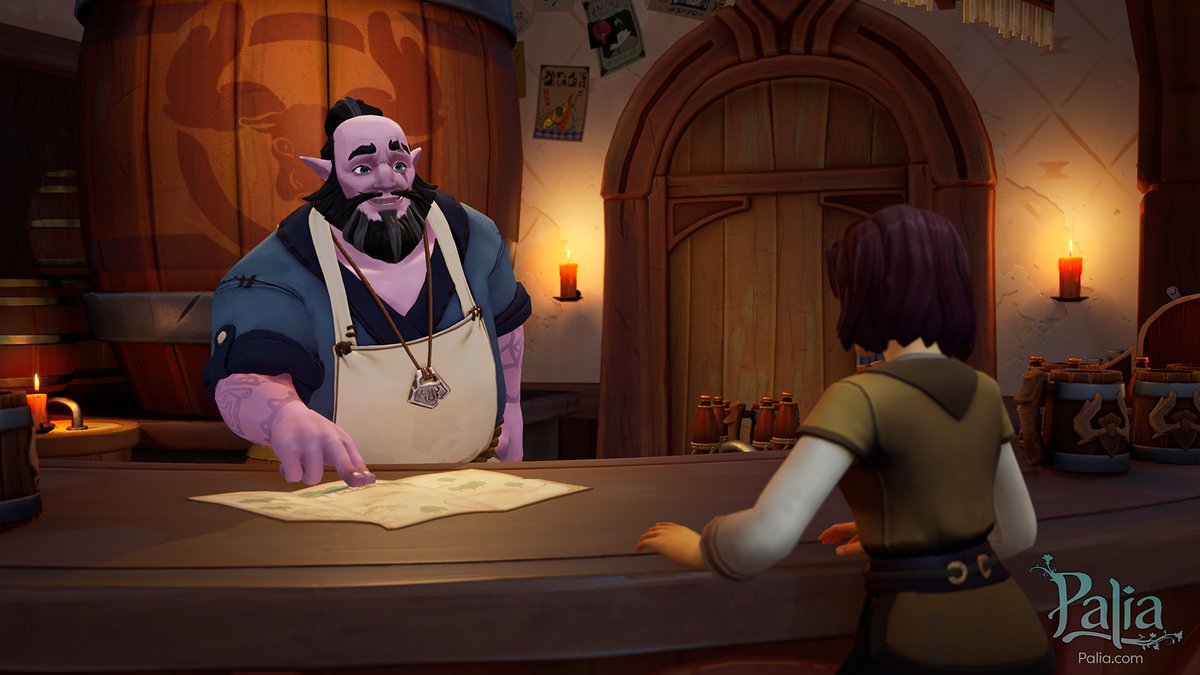 playPalia's tweet photo. 🍻 Ormuu's Horn Inn is your home away from home! 🍻

Ashura, the local innkeeper, will help you settle in throughout your Palian journey, regaling you with great stories along the way. 💐

#gamedev #conceptart https://t.co/XLoXHxLQkt