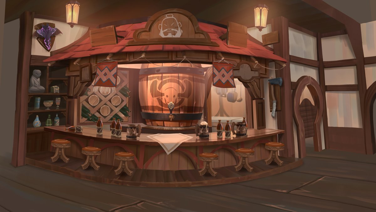 playPalia's tweet photo. 🍻 Ormuu's Horn Inn is your home away from home! 🍻

Ashura, the local innkeeper, will help you settle in throughout your Palian journey, regaling you with great stories along the way. 💐

#gamedev #conceptart https://t.co/XLoXHxLQkt