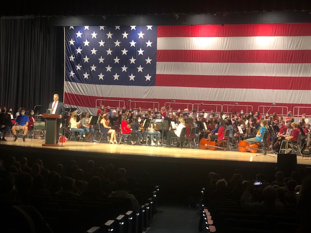 TJHSJaguars's tweet photo. Today we honored our Veterans, thank you for your service!
 #WErTJ https://t.co/DMOD9x5Sai