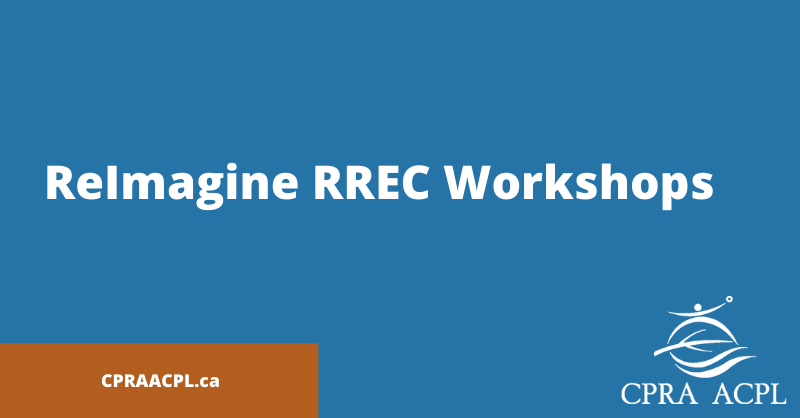 CPRA is hosting a virtual workshop on November 23 as part of the ReImagine RREC initiative. It will be on Inclusion, Diversity, Equity and Access in Recreation, Physical Activity and Community Sport. 

Register now: bit.ly/3onvu4y (1/2)