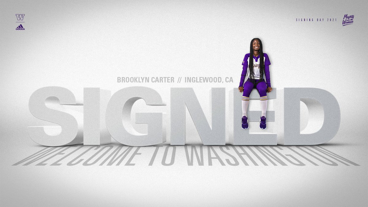 UWSoftball's tweet photo. Welcome to Washington, Brooklyn Carter ‼️

Inglewood, CA ➡️ Seattle, WA

#MightyAreTheWomen https://t.co/Cxqcl6s3oo