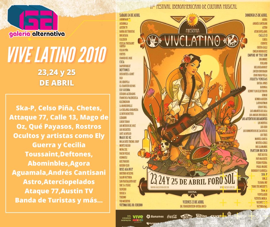 #Revive el tiempo recordando las ediciones del Festival <a href="/vivelatino/">Vive Latino</a> 

Esta fue la primera edición en la cual se utiliza un formato de 3 días, de los cuales el primero fue dedicado exclusivamente a la presentación de la ópera rock "Dr. Frankenstein" de José Fors.