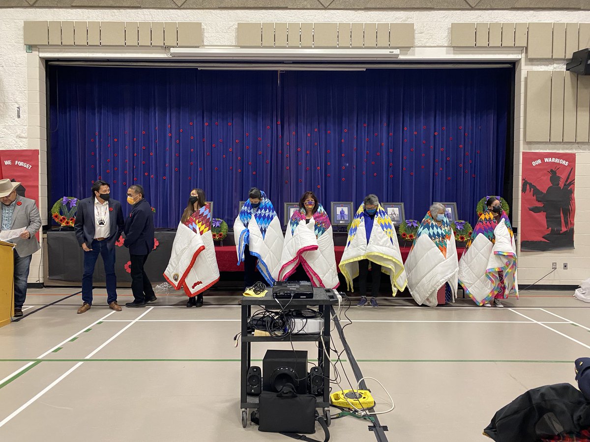 ShaneSkjerven12's tweet photo. Was so proud to represent @StoonPubSchools at the 16th annual veteran’s memorial service at Whitecap Dakota First Nation today. https://t.co/sj6bTgnOhp