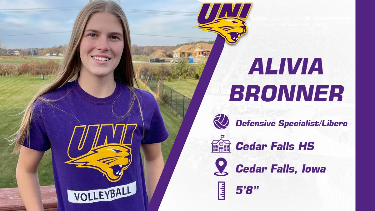 Alivia Bronner, a local libero who set the Cedar Falls High School digs record, is coming to UNI!

Welcome to the Panther Volleyball family, Alivia!

#EverLoyal