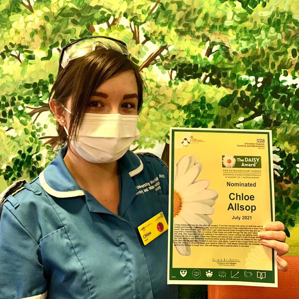 Tracey Fenwick π (@traceyfenwick) on Twitter photo Another wonderful nomination to celebrate. Chloe may be at the beginning of her nursing career but her compassion and care is already clear for all to see. Well done Chloe π. <a href="/UHCW_TraumaNeur/">UHCW Trauma & Neuro</a> <a href="/OUhcw/">T&O-UHCW/St Cross</a> Another wonderful nomination to celebrate. Chloe may be at the beginning of her nursing career but her compassion and care is already clear for all to see. Well done Chloe π. <a href="/UHCW_TraumaNeur/">UHCW Trauma & Neuro</a> <a href="/OUhcw/">T&O-UHCW/St Cross</a>