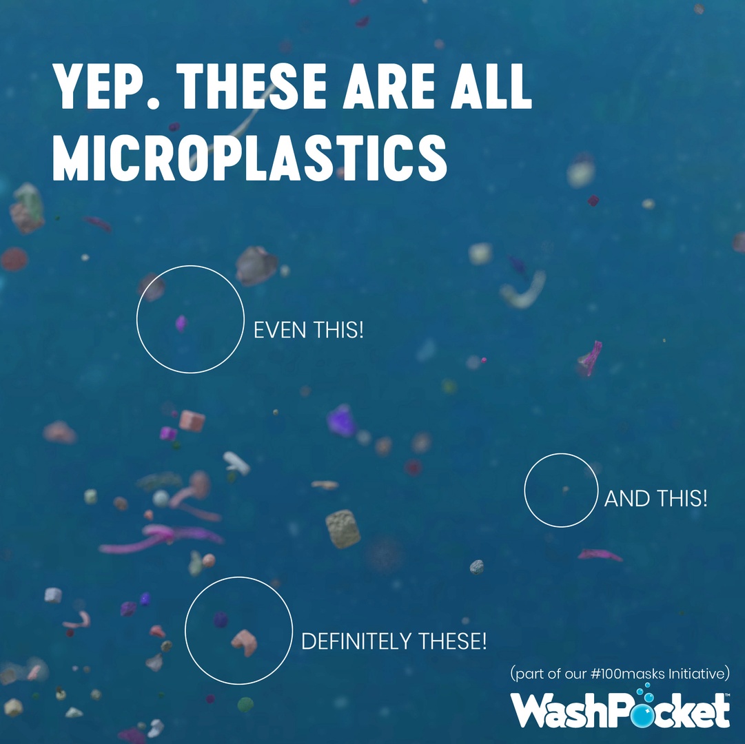 WashPocket's tweet photo. And this isn't a new problem. For about 20 years, researchers have been worried about #microplastics &amp; the long term effect on our environment - and us!

Yep! Because they are so small, we drink, eat &amp; even inhale these suckers 🤯!

(Hint: almost everything) https://t.co/ijqIodlR53