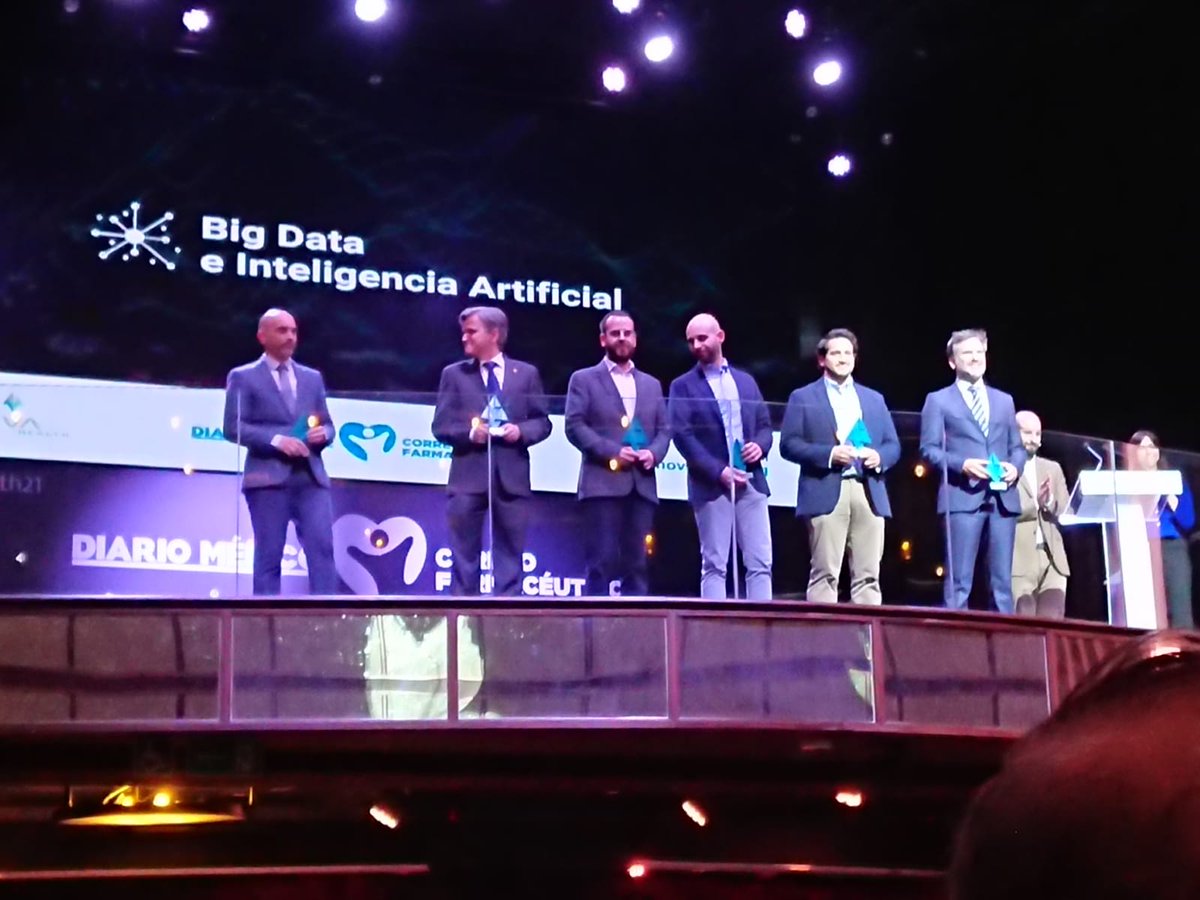 #EnnovaHealth21 | Agradecidos por el premio que 
<a href="/diariomedico/">Diario Médico</a> ha hecho por la iniciativa #INEOM a <a href="/IISLaFe/">IIS La Fe</a> <a href="/HospitalLaFe/">HospitalLaFe</a> y <a href="/UPV/">Universitat Politècnica de València</a> <a href="/itacaUPV/">ITACA Institute</a> <a href="/SabienUPV/">SABIEN (ITACA)</a> centrada en neonatos.Bravo a todo el equipo en la categoria Big Data e Inteligencia Artificial... Y no se vayan que aun hay más...