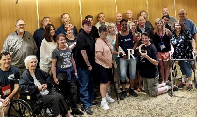 ARCaphasia's tweet photo. What do ALL of these people have in common?  APHASIA!  Now booking 2022 and 2023 Aphasia Cruises! #LPAA #AphasiaCruise https://t.co/5h3OgCrN75