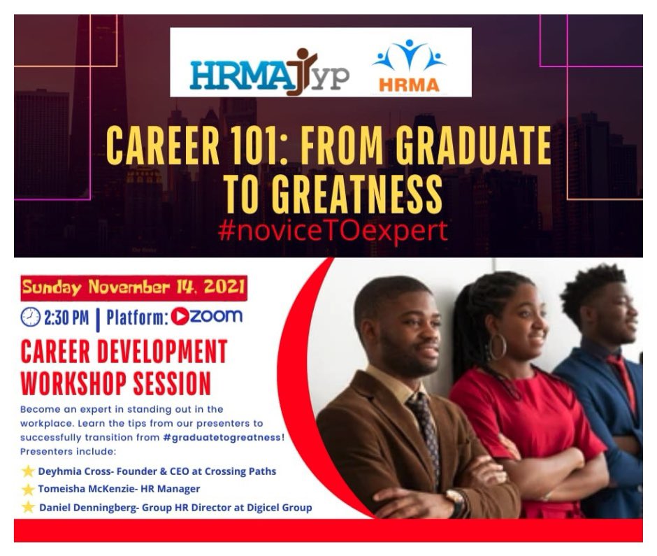 hrmajyp's tweet photo. Greetings Graduates 👋
Are you ready to Step Out and Stand Out in the workplace ? 🤔 🧐 🤩
Then this is for you 🙌🏽🙌🏽
Join us on this Sunday November 14 at 2:30 P.M on zoom for another exciting Career Development Session👏
#GraduateToGreatness
#novicetoExpert ⭐️ 🤩 https://t.co/vz093cnufP