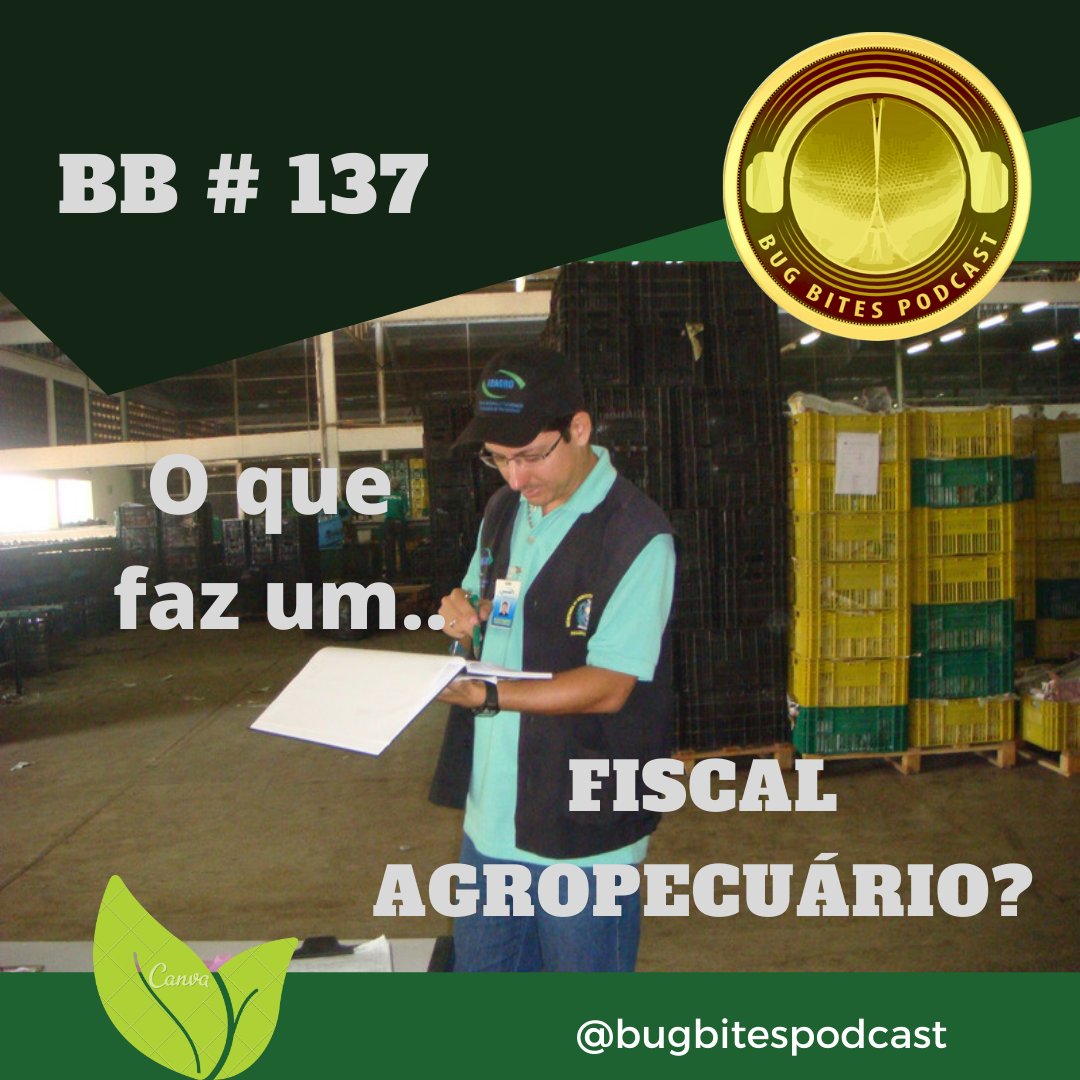 BugBitesPodcast's tweet photo. 🚨BUG BITES NO AR 🚨
Escute aqui: https://t.co/2IxEoJGtQu
.
Você sabe o que faz um Fiscal Agropecuário?
.
Ficou curioso(a)? É só mandar o play na sua plataforma favorita! ▶️
Ah! Estamos também no *Deezer*: https://t.co/3fQmVUkmOk
#podcast #bugbites #papoagro #fiscalagropecuário https://t.co/TAahcjuQg9