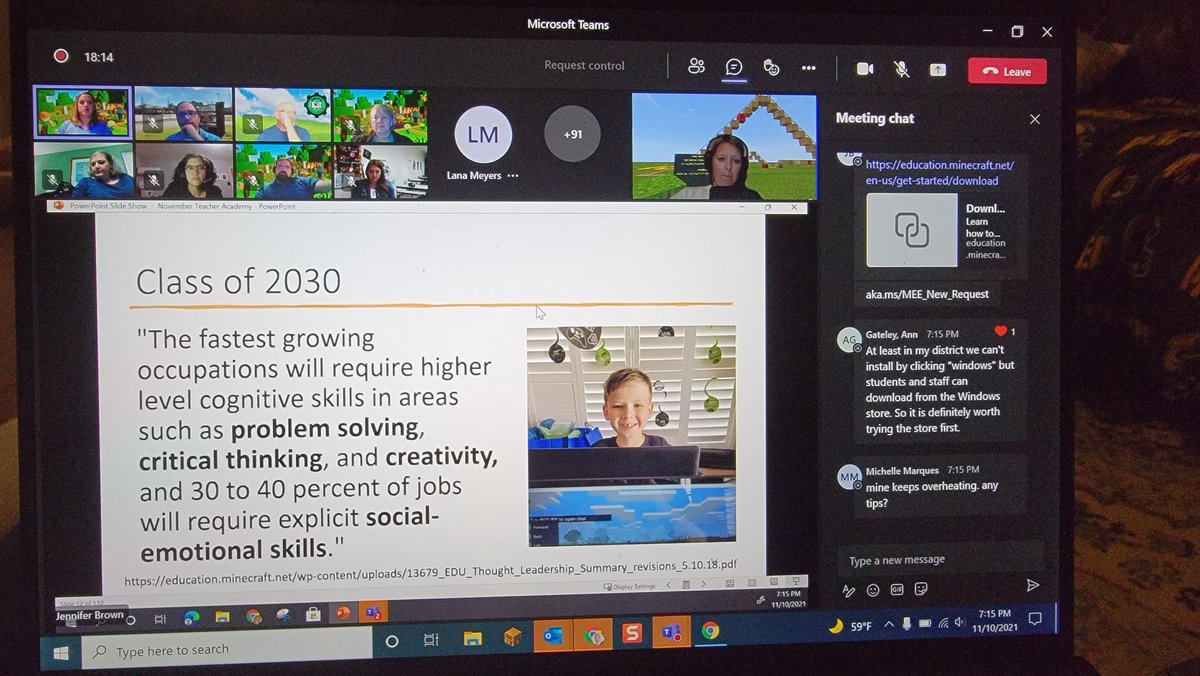 We need to prepare our students for careers that do not even exist yet. Loving this journey with <a href="/PlayCraftLearn/">Minecraft Education</a> learning how to better support Minecraft in <a href="/FCPSKY/">Fayette County Public Schools</a> and build those creative collaborators in out district.
<a href="/JoshRayburnKY/">Dr. Josh Rayburn</a> <a href="/ReedEdTech/">Jason Reed</a> get hyped! #STEM