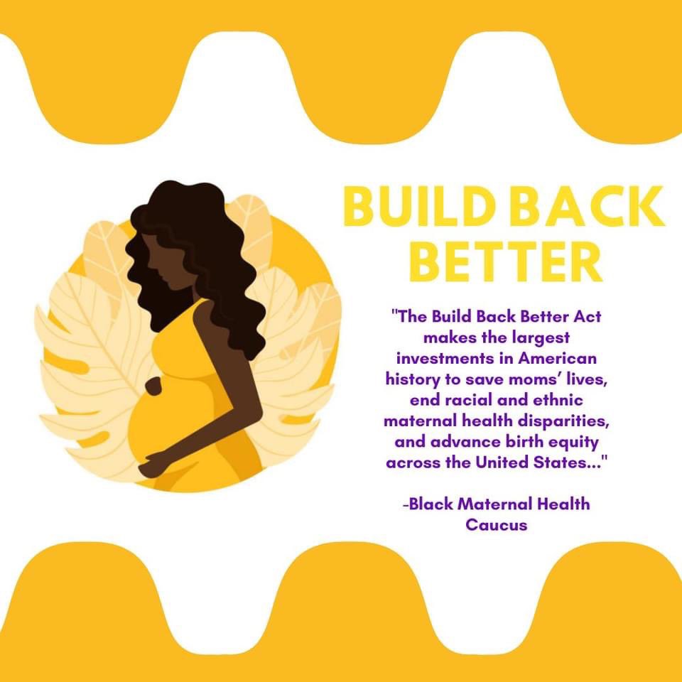TerryWatkinsJr1's tweet photo. I spent today making this. I wanted to show the benefits of Build Back Better on  Black Women and women as a whole. The last image gives credit to the authorship of the bills in the omnibus package. 

Tell me whatcha think. 😛 https://t.co/sqoo848C15