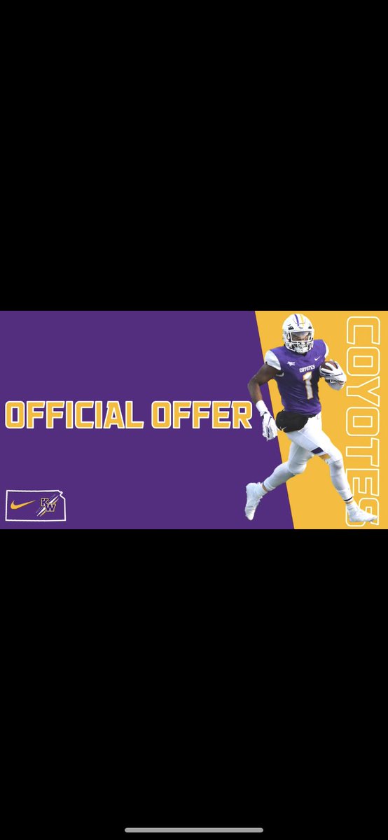 JWi11iamson's tweet photo. Blessed and grateful to receive my first offer from Kansas Wesleyan University! #AGTG @JasonBulldogfb @8rawlins @FamKWU @HoltvilleFB https://t.co/3cqCBhjZsn