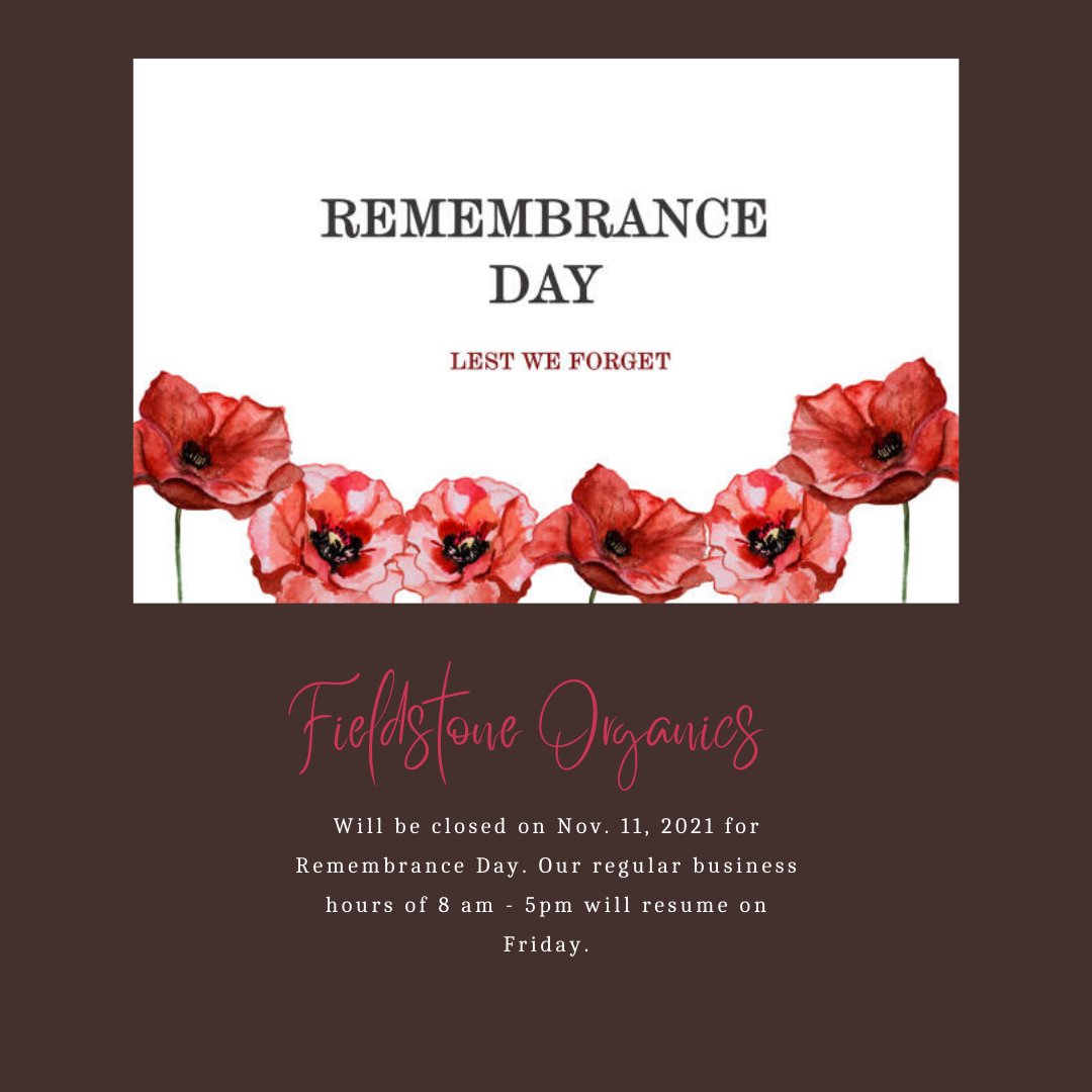FieldstoneOrg's tweet photo. We will be closed for Remembrance Day. 
Thank you for your service https://t.co/mAjt2LqhLO