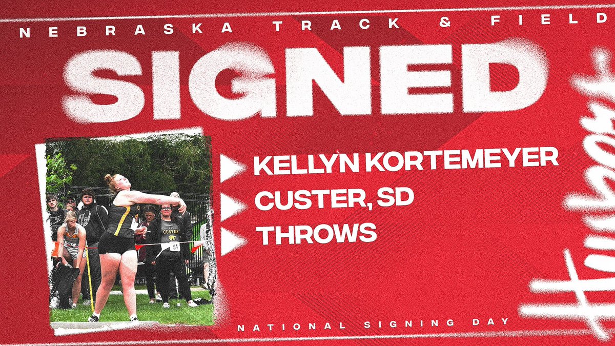HuskerTFXC's tweet photo. 𝐁𝐢𝐠-𝐓𝐢𝐦𝐞 𝐀𝐝𝐝𝐢𝐭𝐢𝐨𝐧! 💪🏻

The S.D. state champion and third-ranked shot putter in the class of ’22 joins the Big Red!

▶️ Shot Put - 48’10.75”
▶️ Discus - 135’5”

#GBR 🔴🌽 https://t.co/ppyqQ4RT0f
