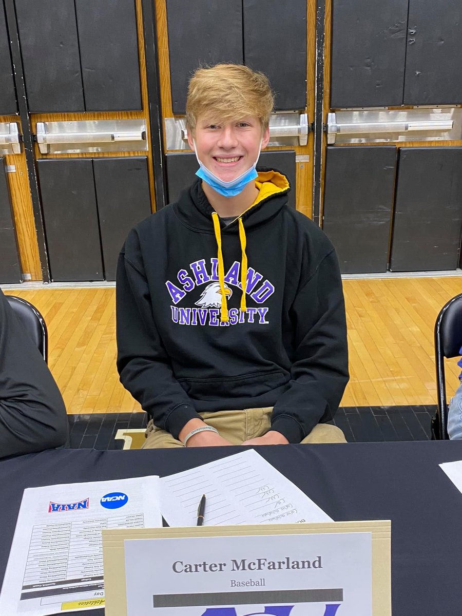 SHK_Hard_Knocks's tweet photo. Signing alert 🚨 Congratulations to Carter McFarland as he will be continuing his education and playing Baseball for Ashland University 🦈⚾️🦈#sharkforlife #workharder https://t.co/7omNYkDnnd