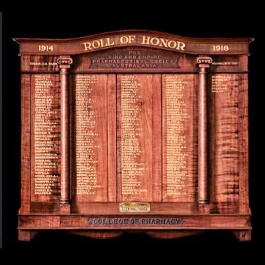 College of Pharmacy WWI Honour Roll 🇦🇺 tweet media